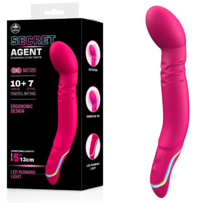 Secret Agent Rechargeable Silicone Vibrator
